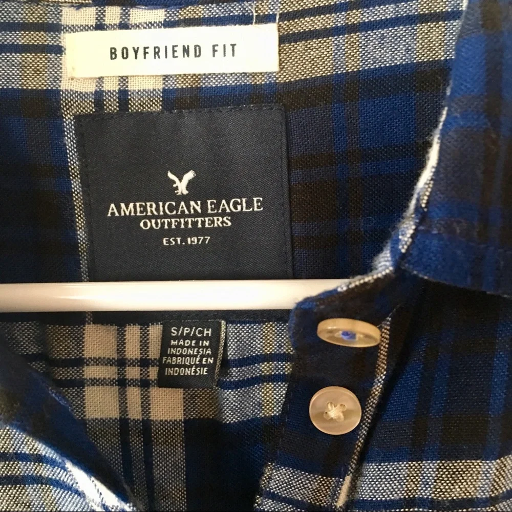 American Eagle Outfitters Flannel Shirt Women's Small - Picture 4 of 4